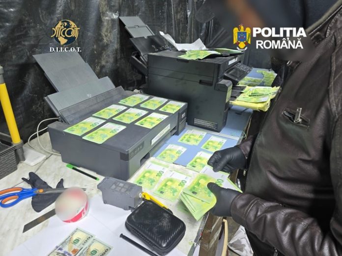DIICOT destructurează o rețea de falsificatori de euro activă în România și Bulgaria (2)