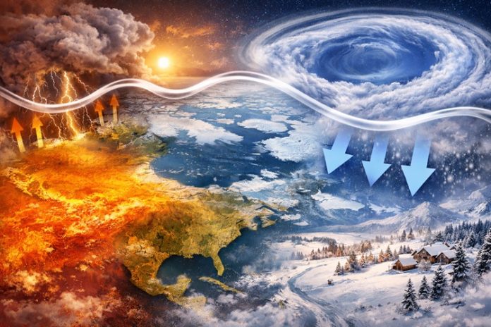 Interacțiune climatică globală contrastantă