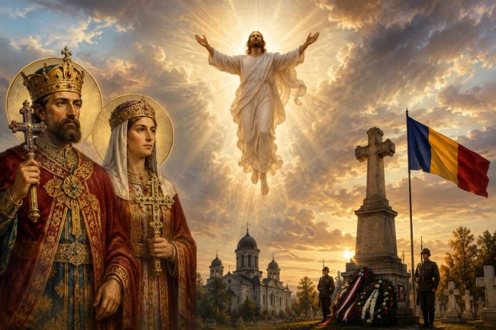 Scenă religioasă și națională solemnnă