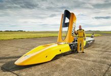 Un nou record mondial: 654 km/h într-o mașină cu hidrogen (VIDEO)